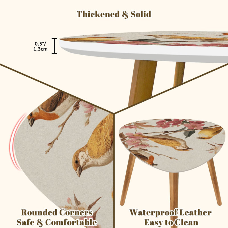 Ensemble de 2 tables basses gigognes Triangle