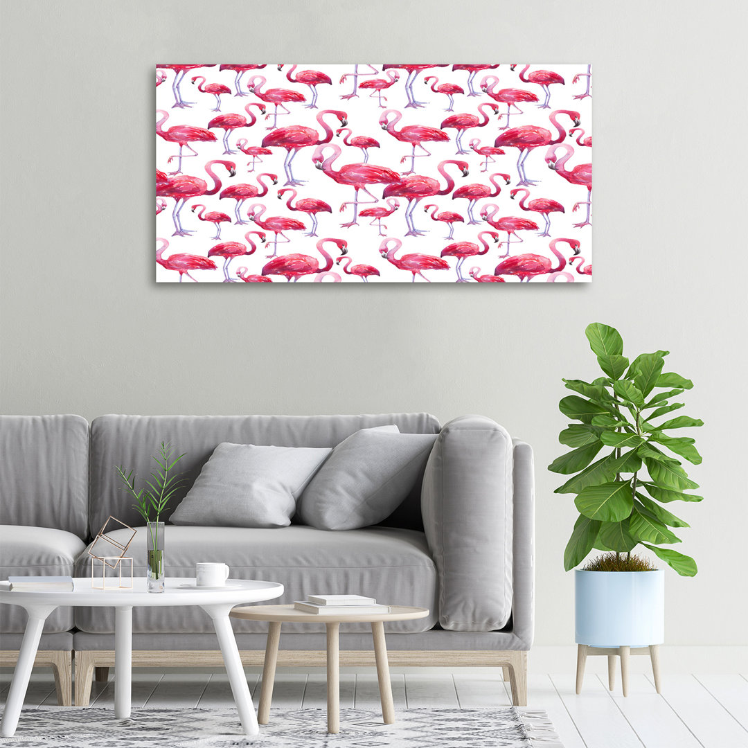 Flamingos - Ungerahmte Kunstdrucke auf Leinwand