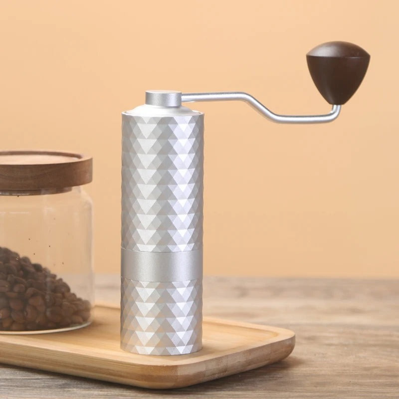 Moulin à café manuel - Meules en acier inoxydable améliorées pour un broyage précis