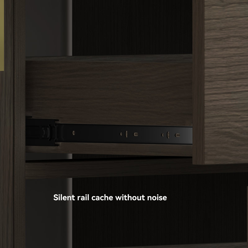 48" Bathroom Vanity With Abundant Storage, Dark Brown