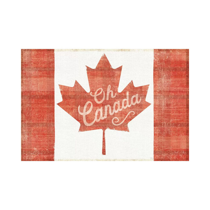 Oh Canada Flag by Sue Schlabach - Wrapped Canvas Print, 66.04 cm H x 45.72 cm W