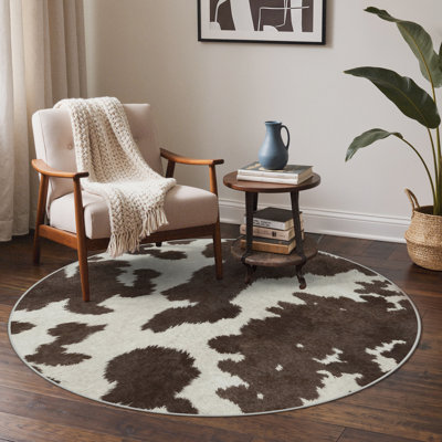 Tapis antidérapant beige / brun Aura