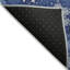 Tapis bleu marine flocon de neige Xhevrie intérieur / extérieur lavable à la machine-1814977334