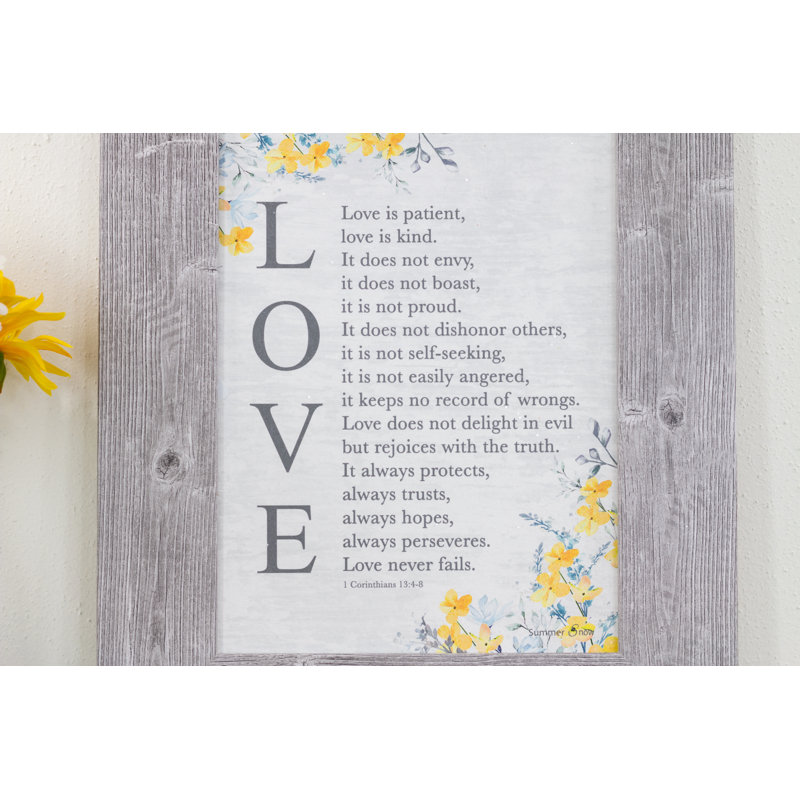 " Love Is Patient "
