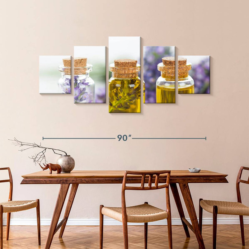 Lavender Essential Oils, 42" H x 92" W