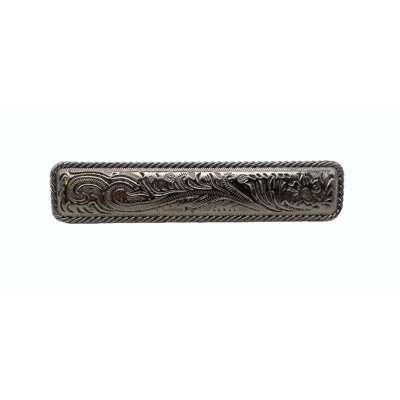 Engraved Flower 3" Center to Center Bar Pull