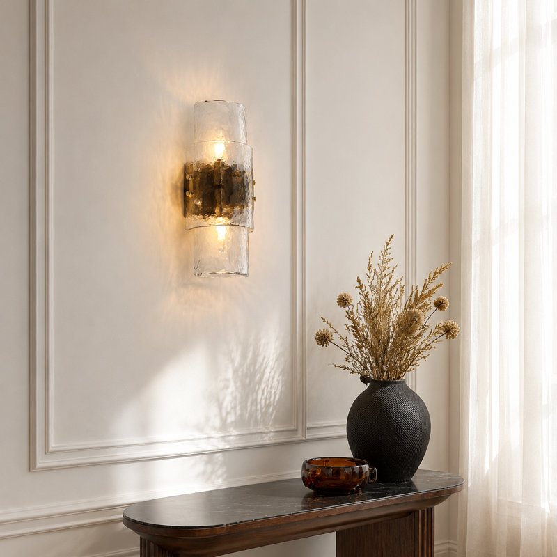 Aeronwen 2-Light 14.2"H Flush Mounted Sconce