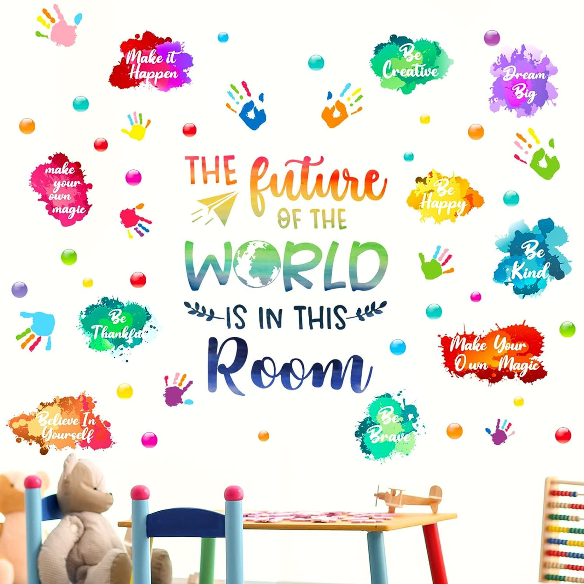 Zoomie Kids Evija Kids Wall Decals Classroom Decals Colorful