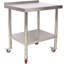 Table de préparation en acier inoxydable - 30 po x 24 po x 35,5 po, capacité de charge de 440 lb (dessus 330 lb / tablette inférieure 110 lb)-221523024