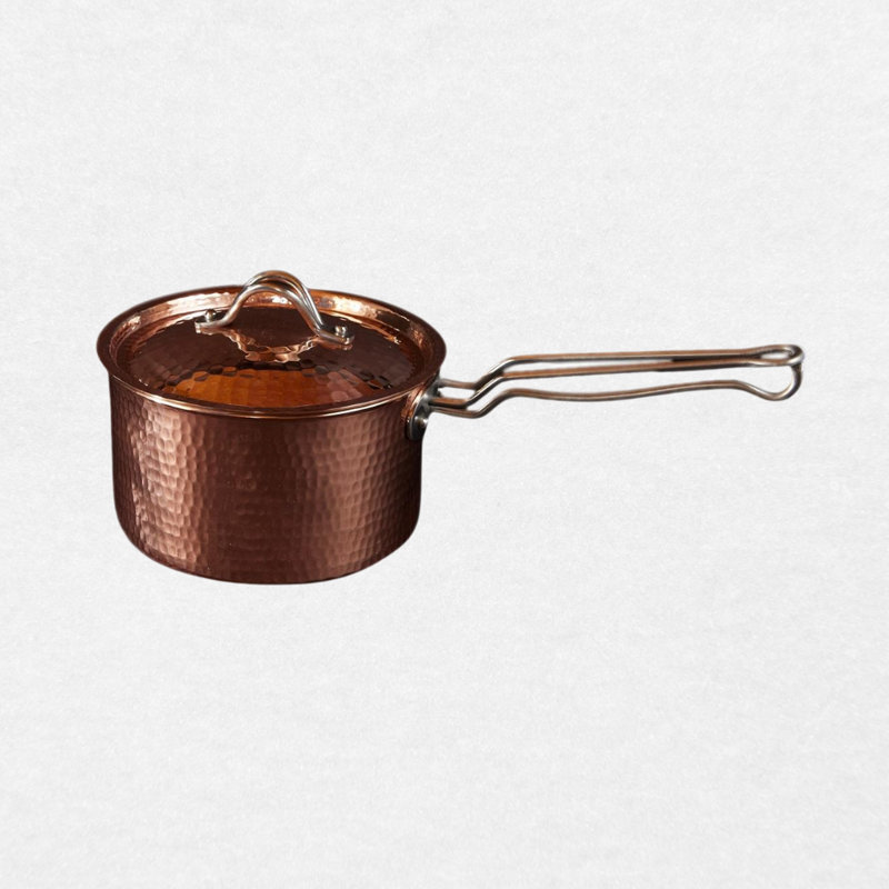 Copper Saute Pan with lid, 3 quart