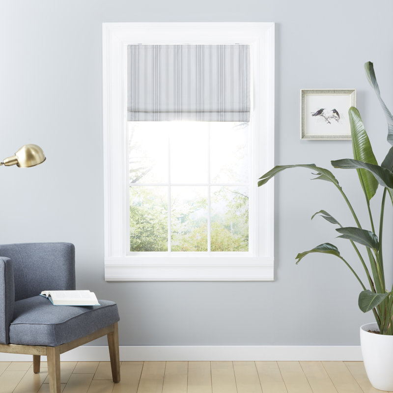 Store romain occultant exclusif Exclusive Home Ricardo, L 31 po x L 64 po, Gris