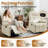 KORSER Recliner Chair, Small Recliner For Small Space, 360 ° Swivel Rocker Recliner For Living Room, Manual Recliner With Side Pockets-530117204