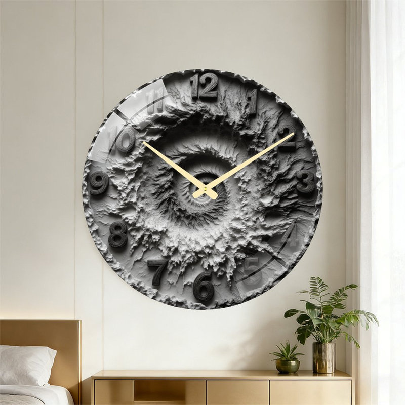 Horloge murale spirale 24 po