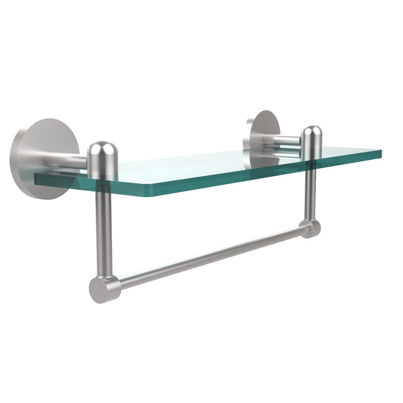 Étagère murale Itzhak, 16 po, Chrome satiné