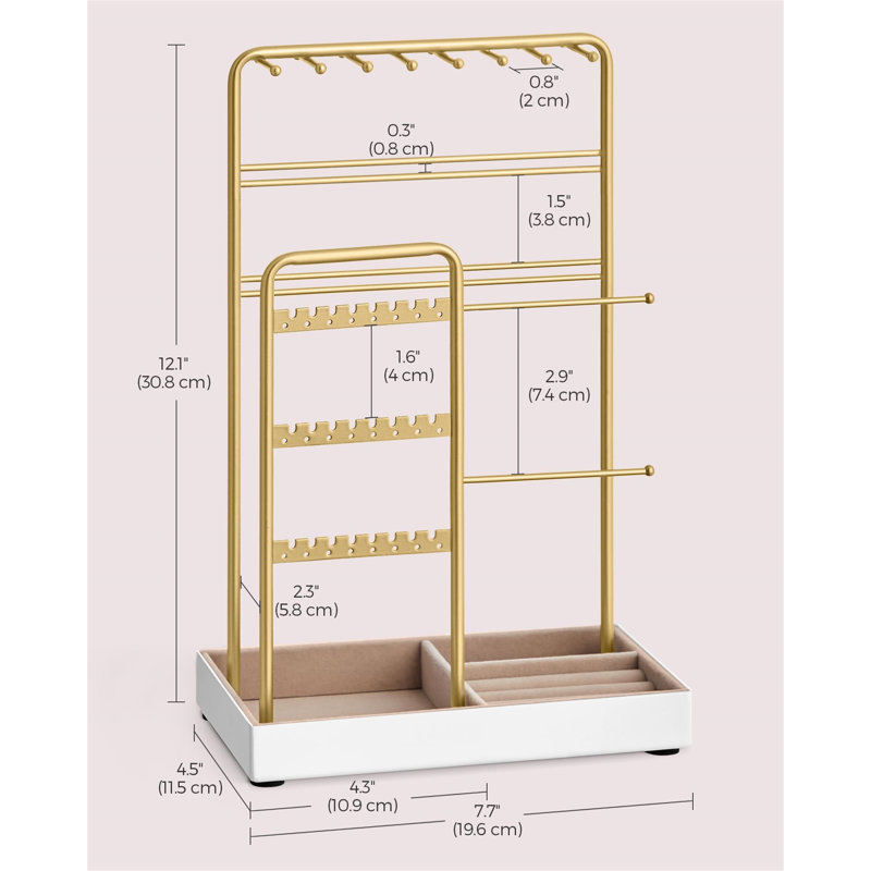 Jewellery Stand +, Gold