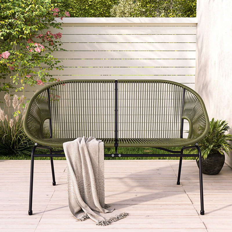 Causeuse de patio avec hamac moderne, Green