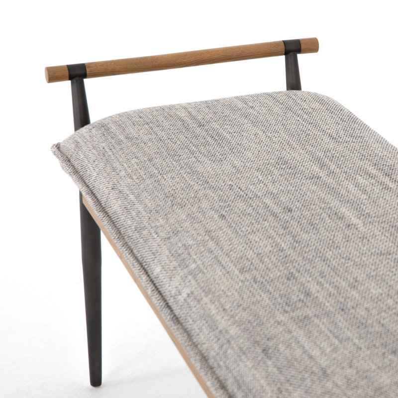 Charlotte Upholstered Bench, Thames Raven