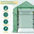 Outsunny Walk-In Greenhouse With Mesh Door And Windows, 18 Shelf Green House With Trellis, Plant Labels, UV Protective For Growing Flowers, Herbs, Vegetables, Saplings-120841597-120841600