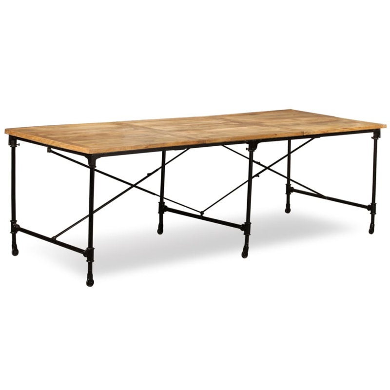 Matteo Solid Wood Dining Table, 76 x 240 x 90cm