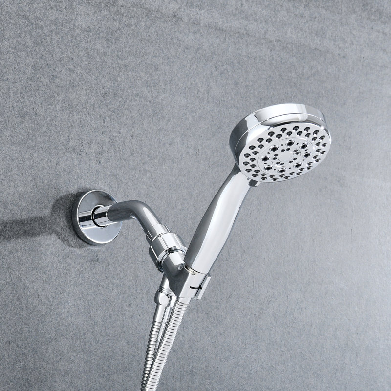 High Handheld Shower, 5 Spray Modes, , Abs Head Shower With , Construction, Chrome