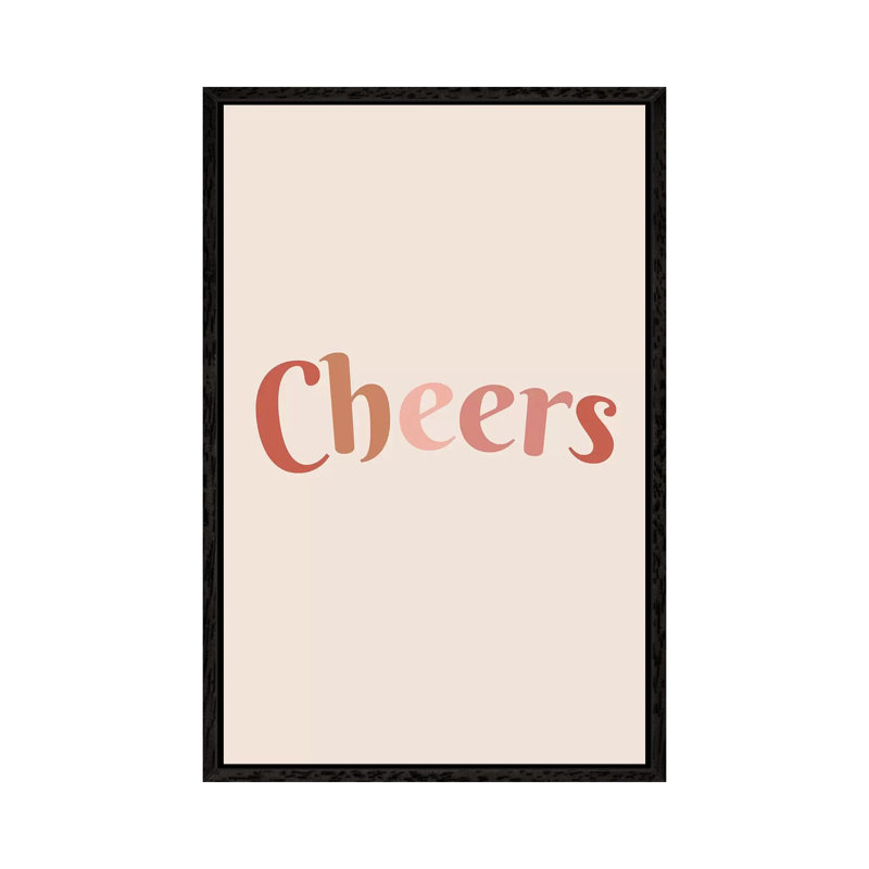Cheers by The Native State - Gallery-Wrapped Canvas Giclée on Canvas, 66.04 cm H x 45.72 cm W, Black Floater Framed