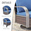 Chaises pivotantes d'extérieur en rotin avec coussins Bobra (ensemble de 4)-1060126613