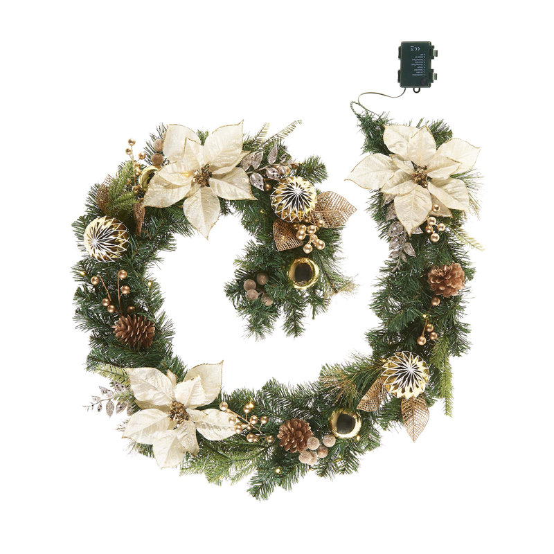 17cm Lighted Faux Garland with Lights
