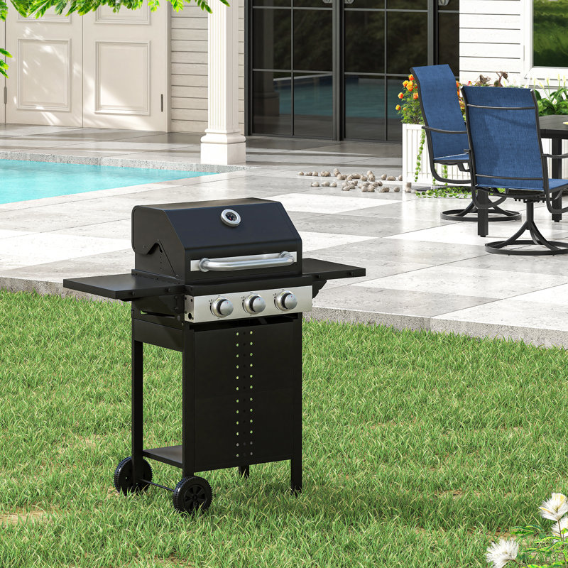 Barbecue au propane en acier inoxydable