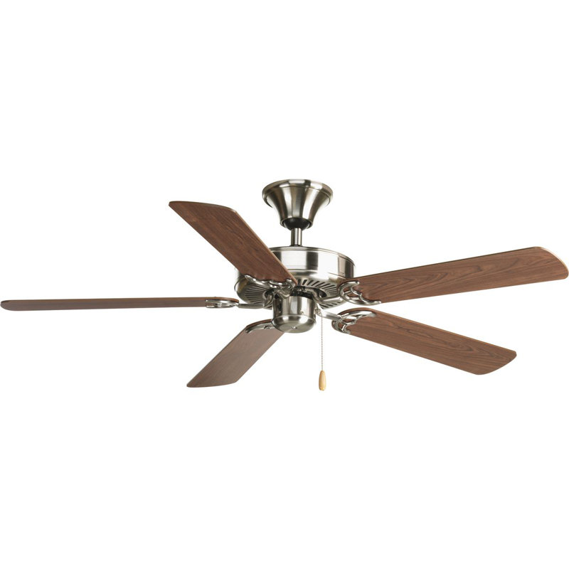 AirPro Builder 52'' Ceiling Fan, Brushed Nickel with Cherry / Natural Cherry Blades