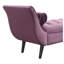 Banc rembourré en velours mauve avec deux coussins, siège de bout de lit-129757615-129757618