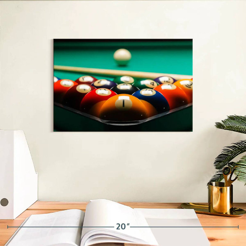 Senne Billiards, 8" H x 12" W