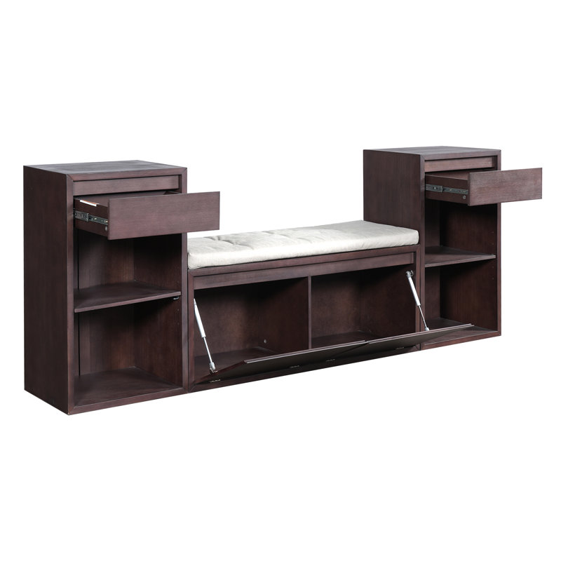 Banc en lin Linnox Farmhouse, Espresso