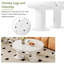 Modern Petal-Shaped Coffee Table, Minimalist Round End Table with 3 Sturdy Legs and Smooth Edges for Living Room, White-1985875913