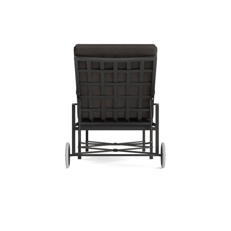 Venetian Outdoor Chaise Lounge, Fusion Charcoal, Textured Pewter