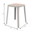 Tabouret carré en plastique empilable Dantoni-1144484177