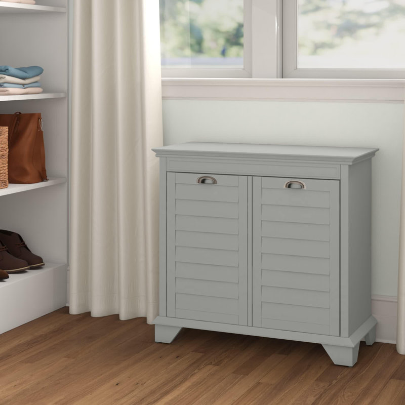 Jaiheem Cabinet Laundry Hamper, Gray