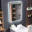 31"X 24" LED Rectangular Bathroom Mirror – Dimmable, Anti-Fog, Adjustable Brightness & Colour, Wall-Mounted Vanity Mirror For Bathroom & Shaving