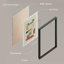 «Mid-Century Modern 1960s Vintage Nordic Polygons», reproduction encadrée de 4 pièces-90605111-90605109