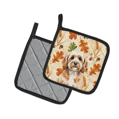 Paire de porte-casseroles Cavapoo Heirloom Fall