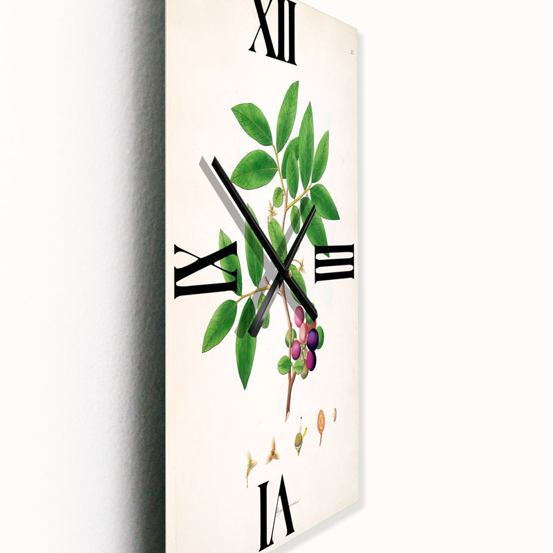 Horloge murale rétro London Plants, Grand