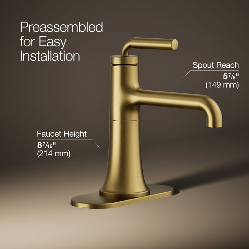 Tone Single-Handle Bathroom Sink Faucet, Gold, 1.2