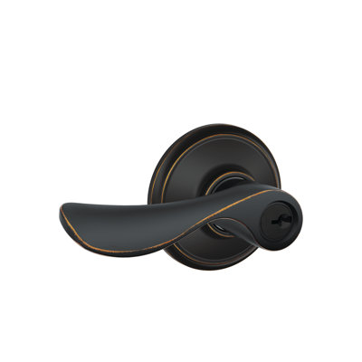 Champagne Lever Keyed Entry Lock