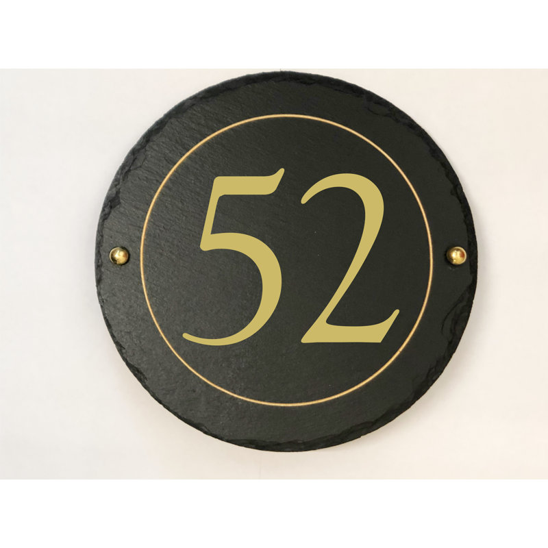 Easingwold 24cm H Stone House Number, 52