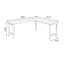 Bureau en bois de noyer clair en forme de L-108959859-108959863