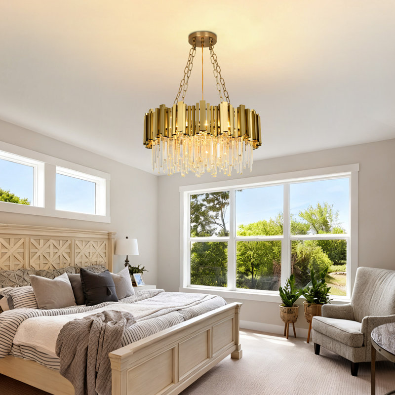 Malise 8 - Light Dimmable Tiered Chandelier