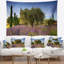 Tapisserie floral magnifique lavande et oliviers-28487271