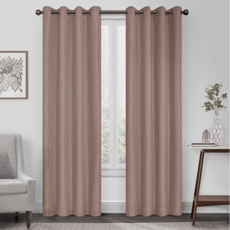 Curtain Single Panel, 50" x 84", Fawn