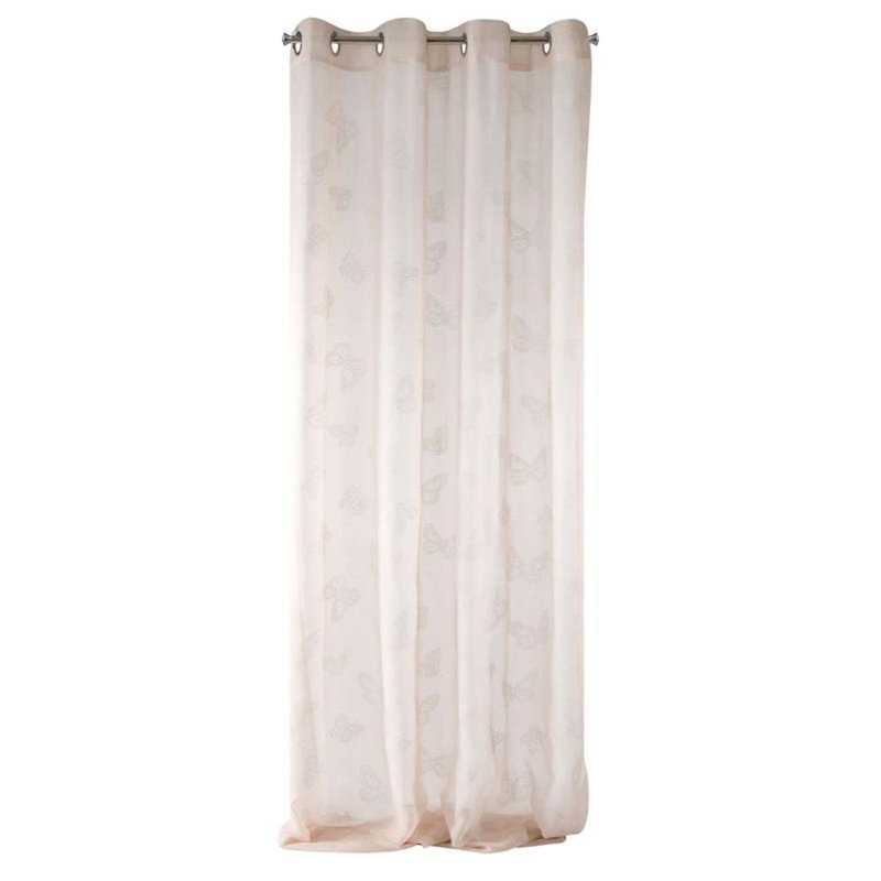 Vannote Vannote Semi Sheer Single Curtain, Pink