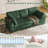 82"W Corduroy Sofa with Cup Holders, Storage Pockets and USB Ports  - Green Couch-614596332