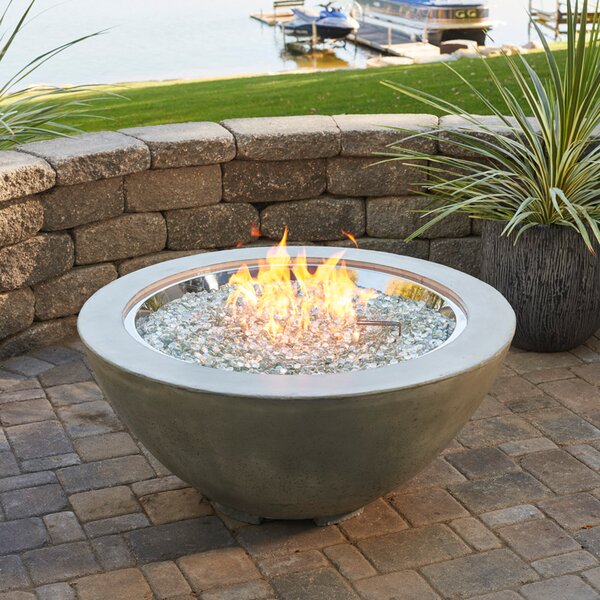 The Outdoor GreatRoom Company Cove Concrete Propane/Natural Gas Fire ...